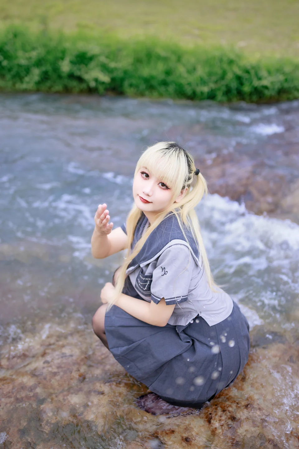 阿雪雪 - No.024 湿地JK [78P-1.77GB] tg@simisebaisi 【丝足阁】022.webp